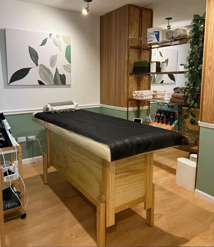 Cabina preparada para tu sesión en Spa Mangata